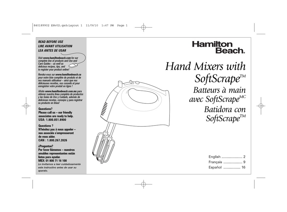 HAMILTON BEACH 62645 USE & CARE MANUAL Pdf Download ManualsLib