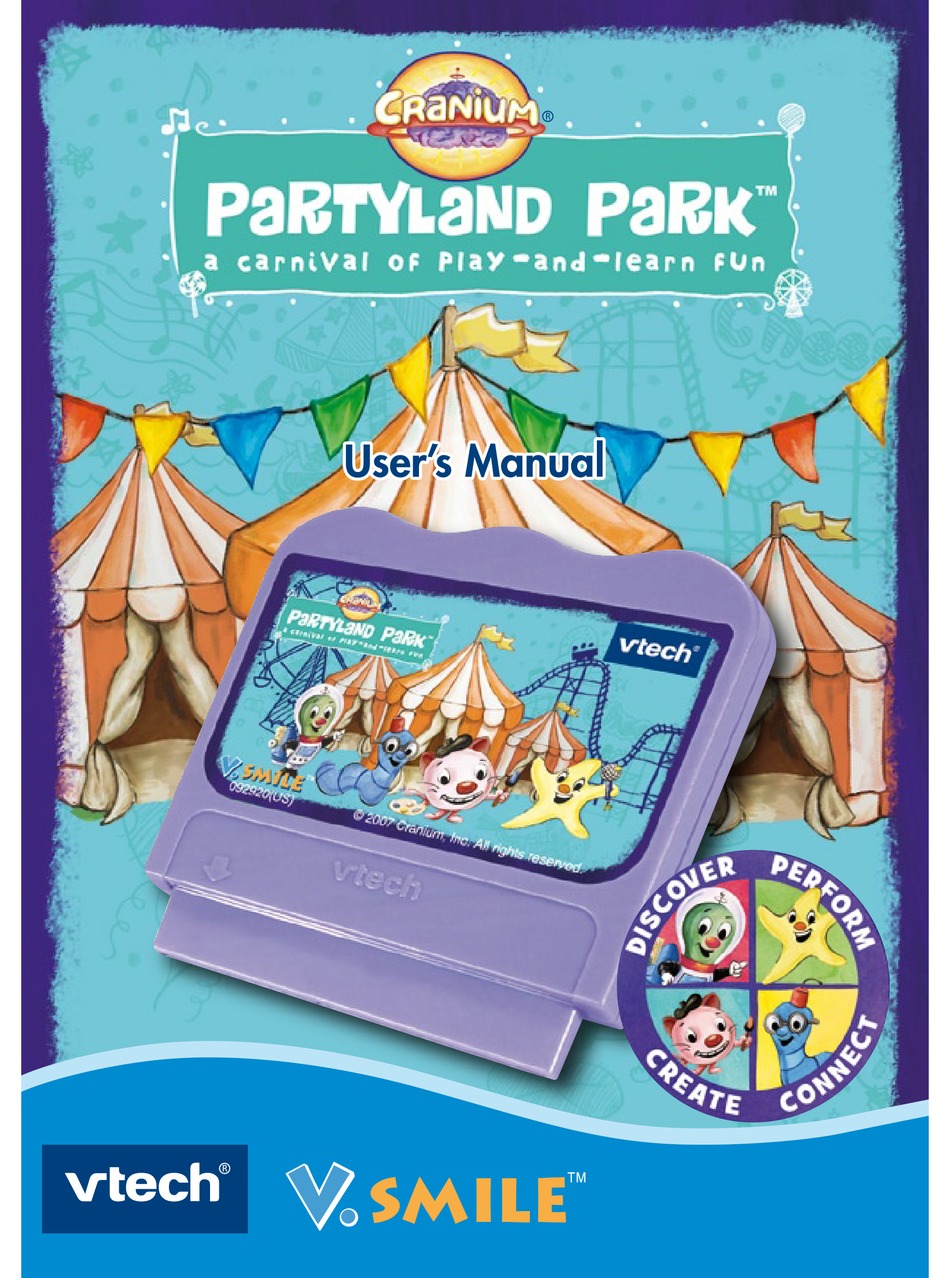 VTECH V.SMILE: CRANIUM PARTYLAND PARK USER MANUAL Pdf Download | ManualsLib
