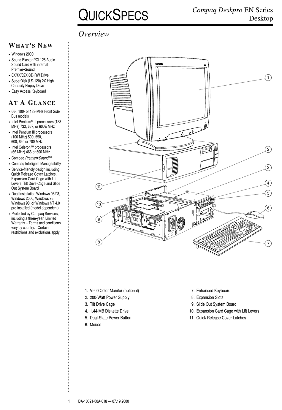 COMPAQ DESKPRO EN SERIES SPECIFICATION Pdf Download ManualsLib