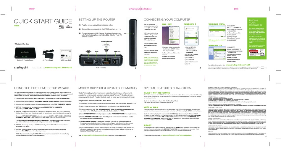 CRADLEPOINT CTR35 QUICK START MANUAL Pdf Download ManualsLib