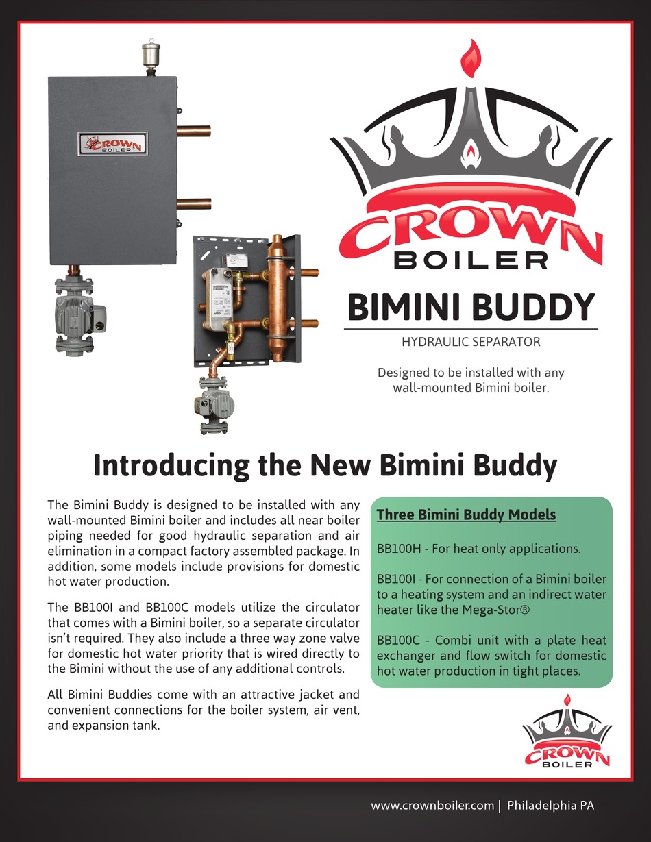 CROWN BOILER BB100C SPECIFICATION Pdf Download ManualsLib