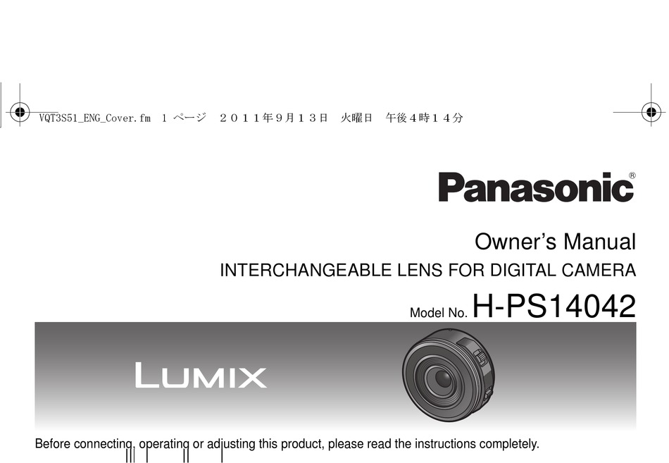 PANASONIC LUMIX H-PS14042 OWNER'S MANUAL Pdf Download | ManualsLib