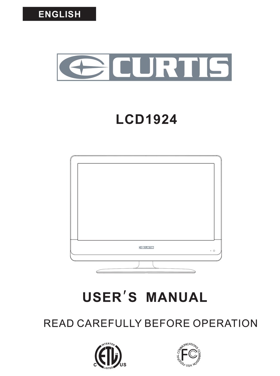 CURTIS LCD1924 USER MANUAL Pdf Download | ManualsLib