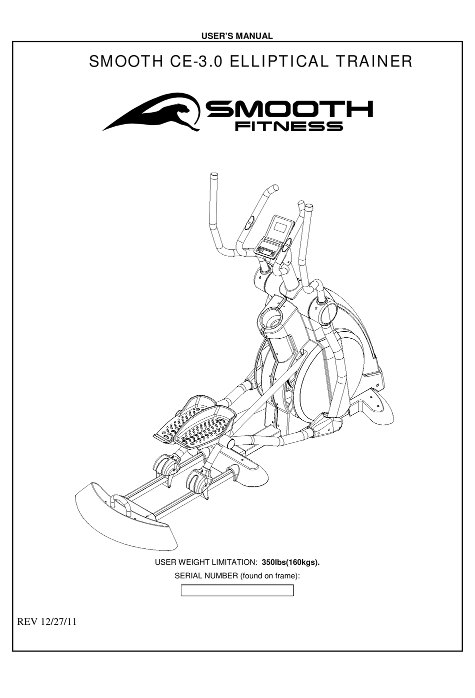 SMOOTH FITNESS CE-3.0 USER MANUAL Pdf Download | ManualsLib