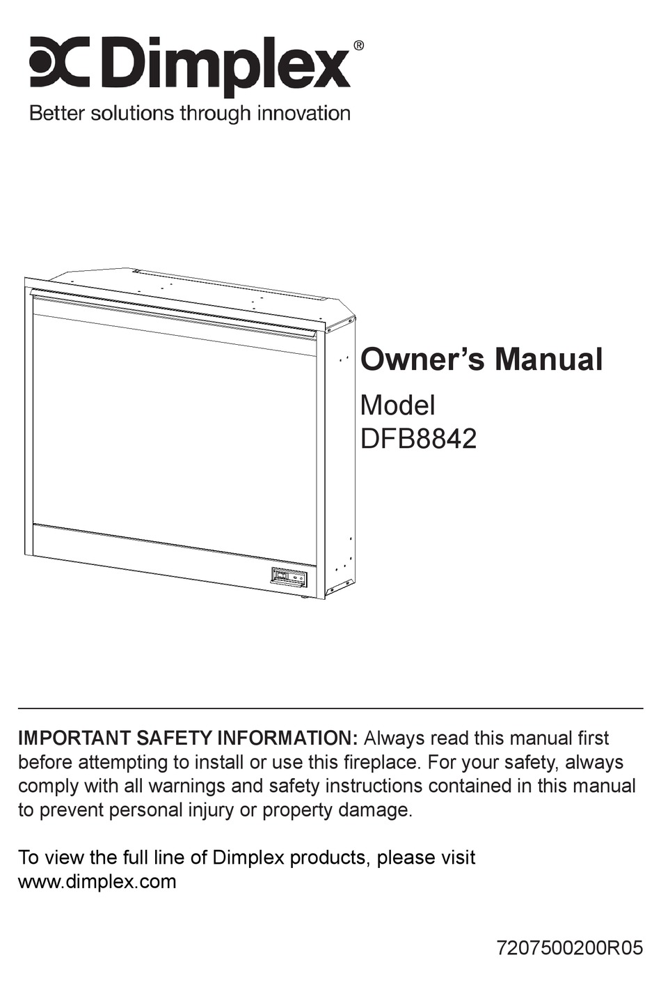 DIMPLEX DFB8842 OWNER'S MANUAL Pdf Download | ManualsLib