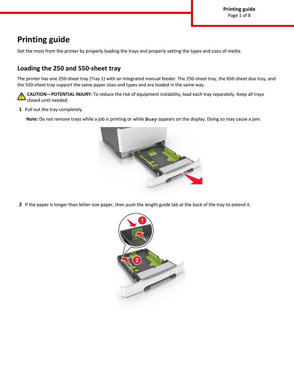 LEXMARK CS410 PRINTING MANUAL Pdf Download ManualsLib
