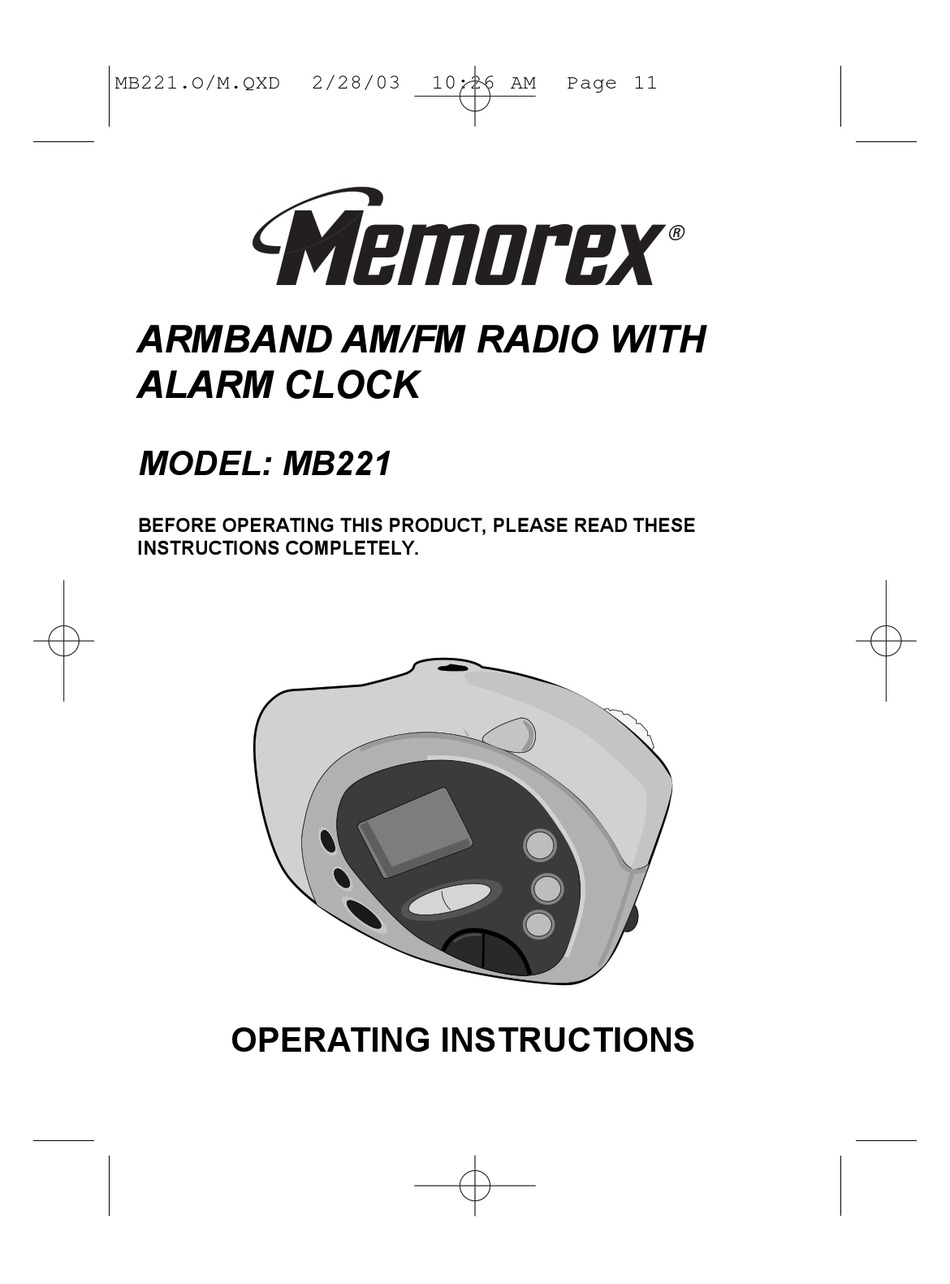 MB221 Memorex 2xtreme Digital AM/FM Radio 