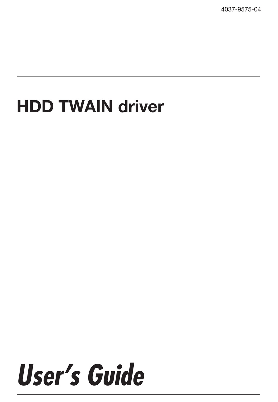 hdd twain driver download