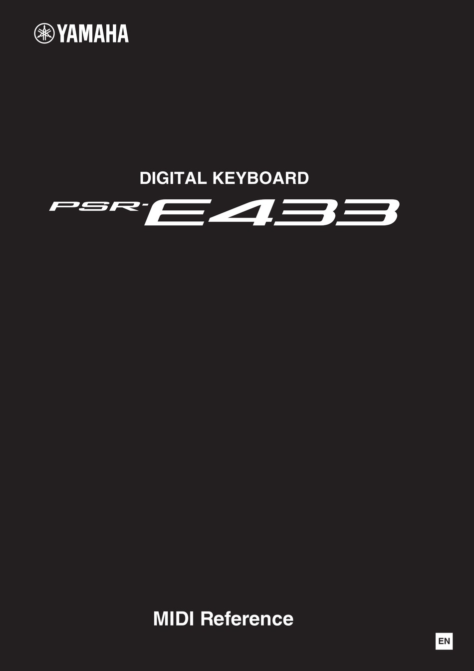 YAMAHA PSR-E433 REFERENCE MANUAL Pdf Download | ManualsLib