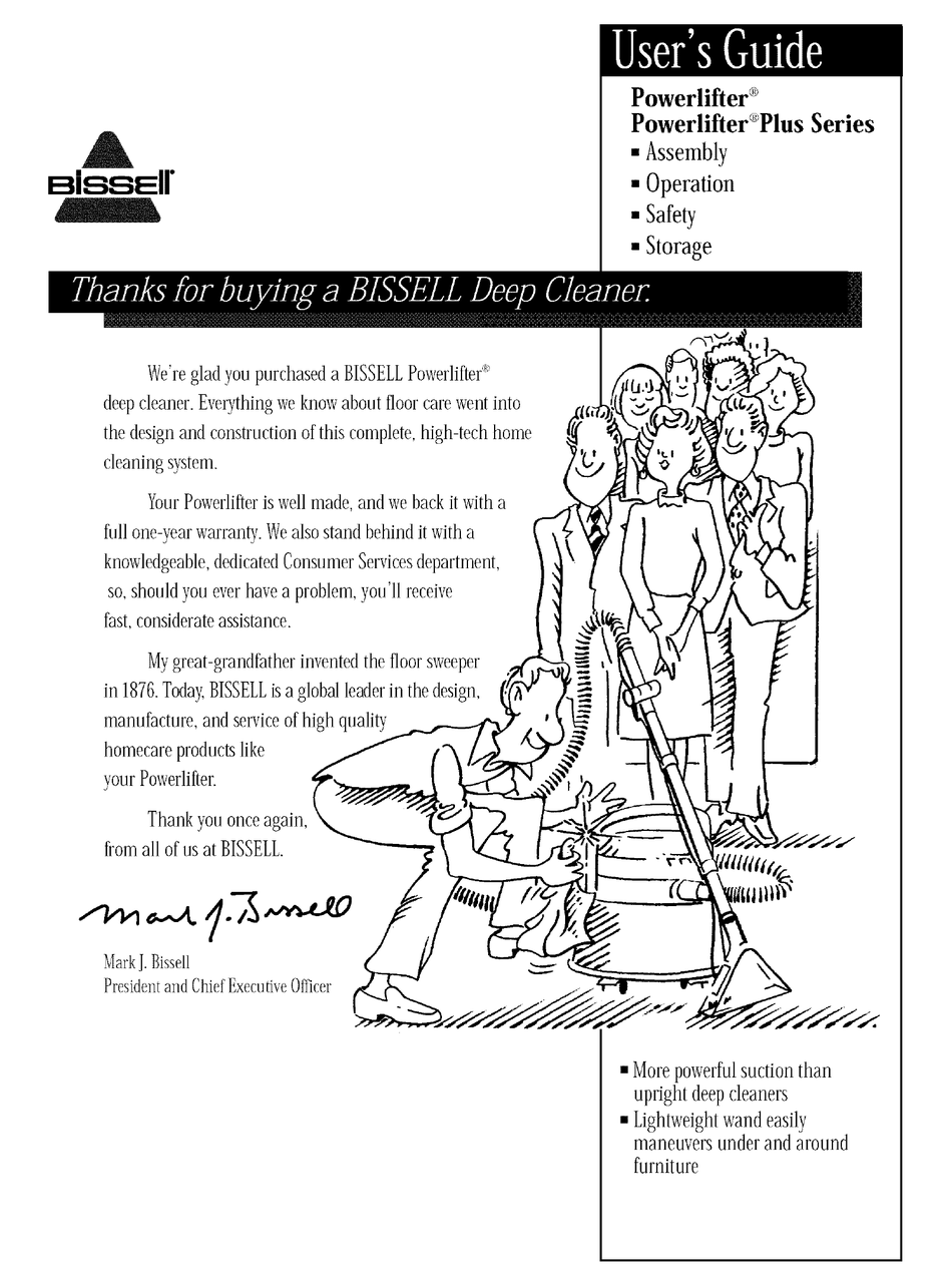 BISSELL POWERLIFTER SERIES USER MANUAL Pdf Download ManualsLib