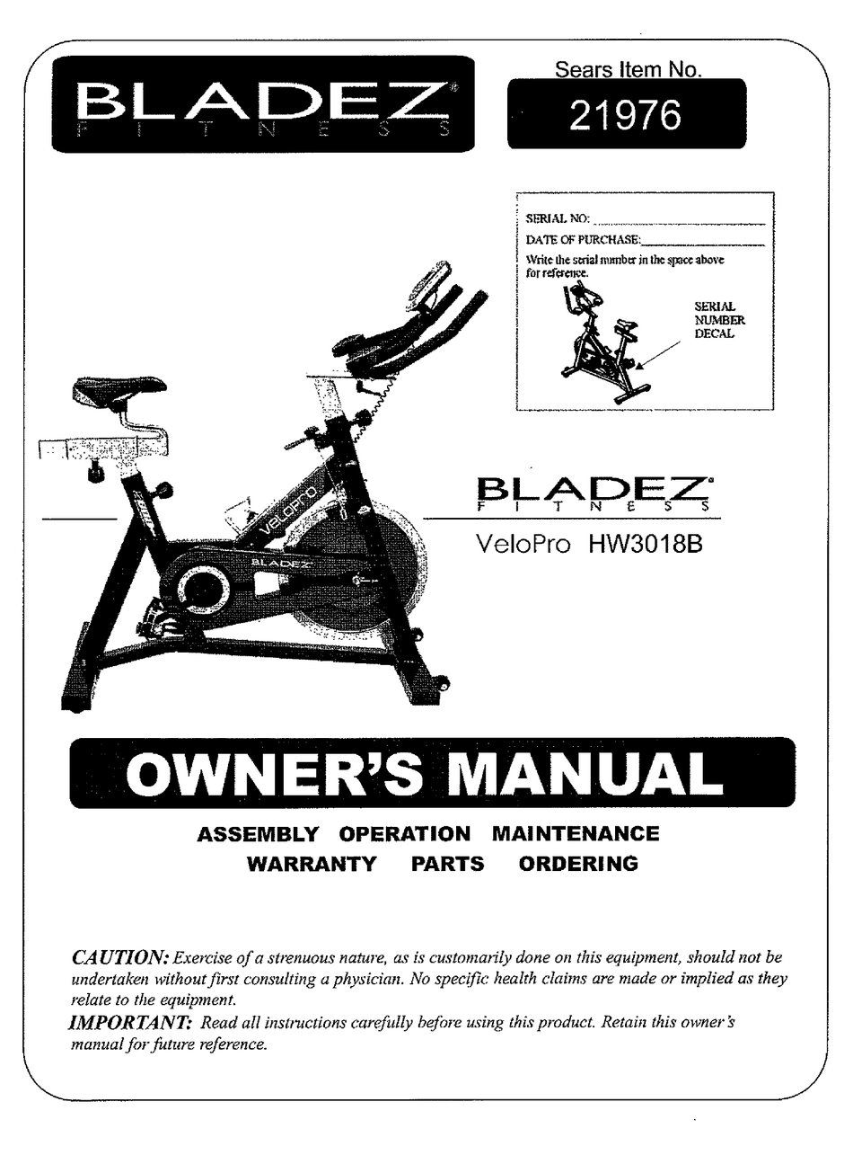 bladez spin bike accessories