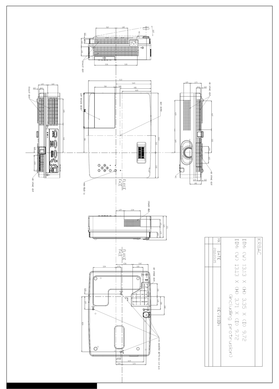 SANYO PLCXD2200 DIMENSIONAL DRAWING Pdf Download ManualsLib