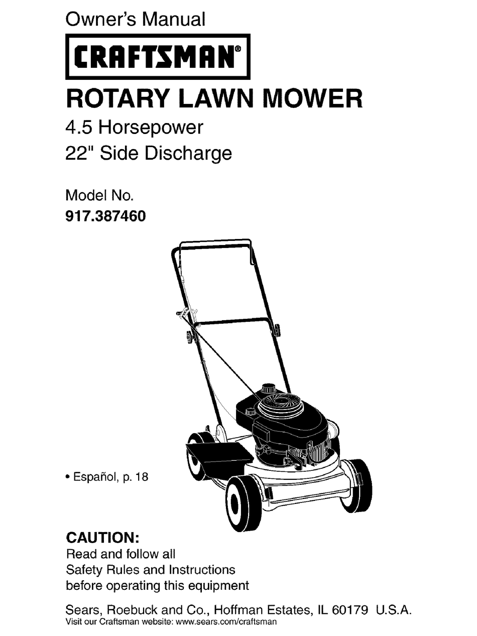 Craftsman z560 owner's manual hot sale