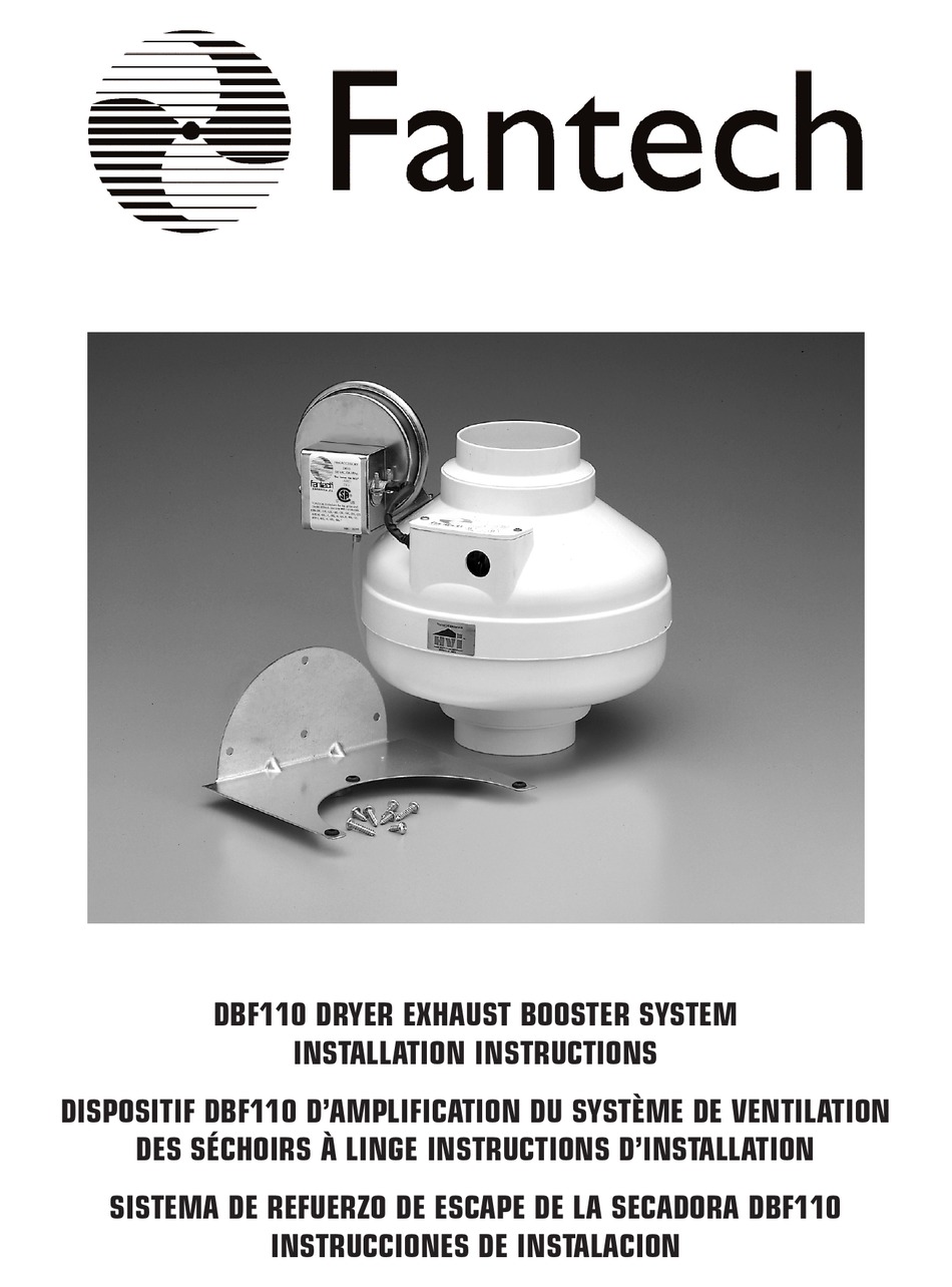 FANTECH DBF110 INSTALLATION INSTRUCTIONS MANUAL Pdf Download ManualsLib