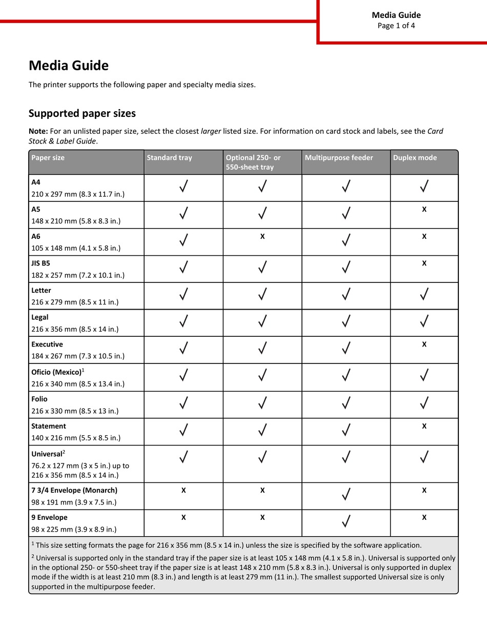 LEXMARK M3150 PAPER MANUAL Pdf Download ManualsLib