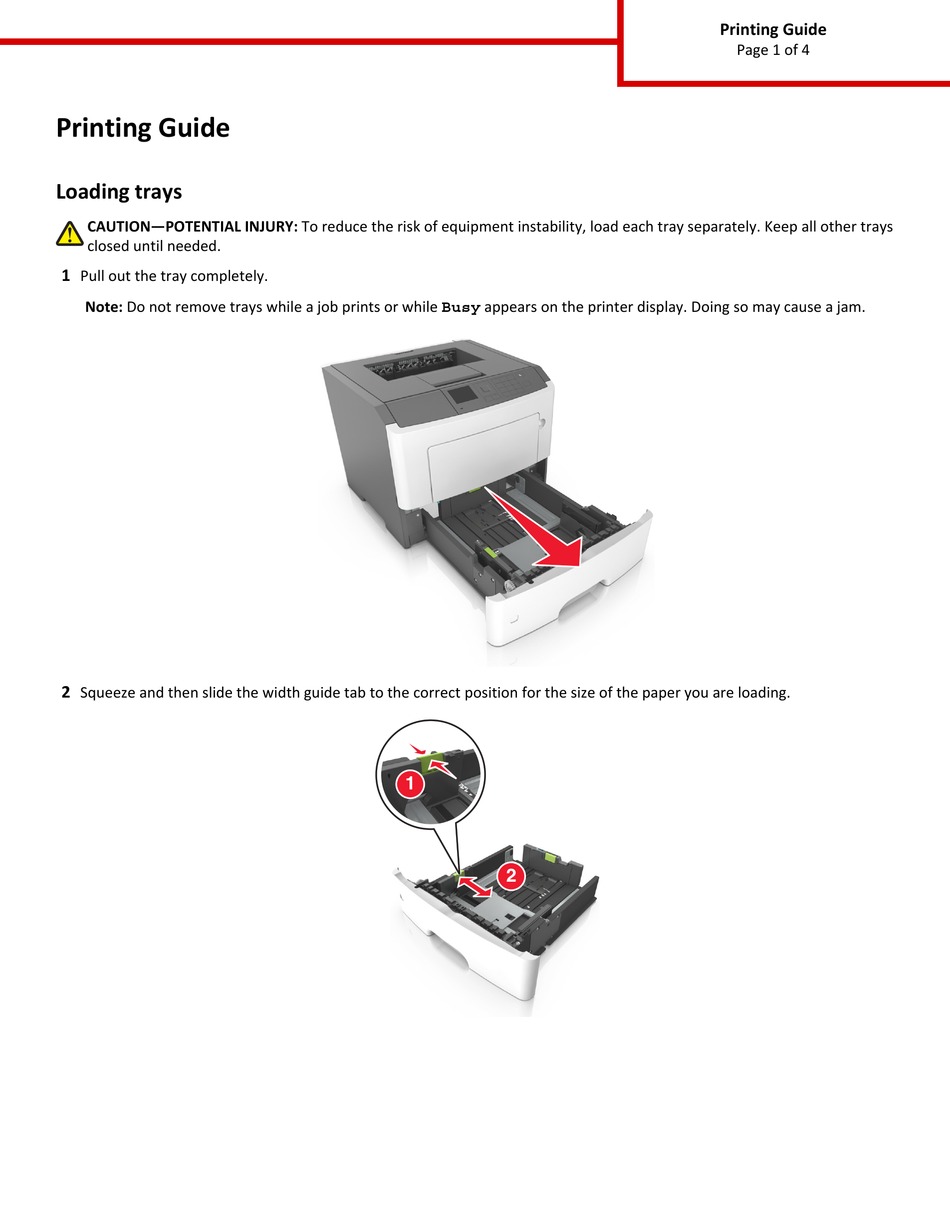 LEXMARK M3150 PRINTING MANUAL Pdf Download ManualsLib
