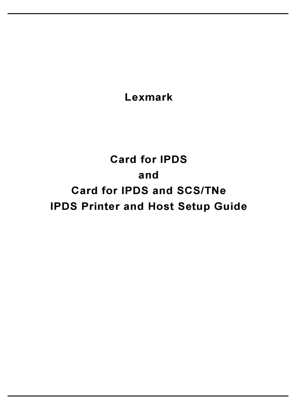LEXMARK MX6500E 6500E SETUP MANUAL Pdf Download ManualsLib