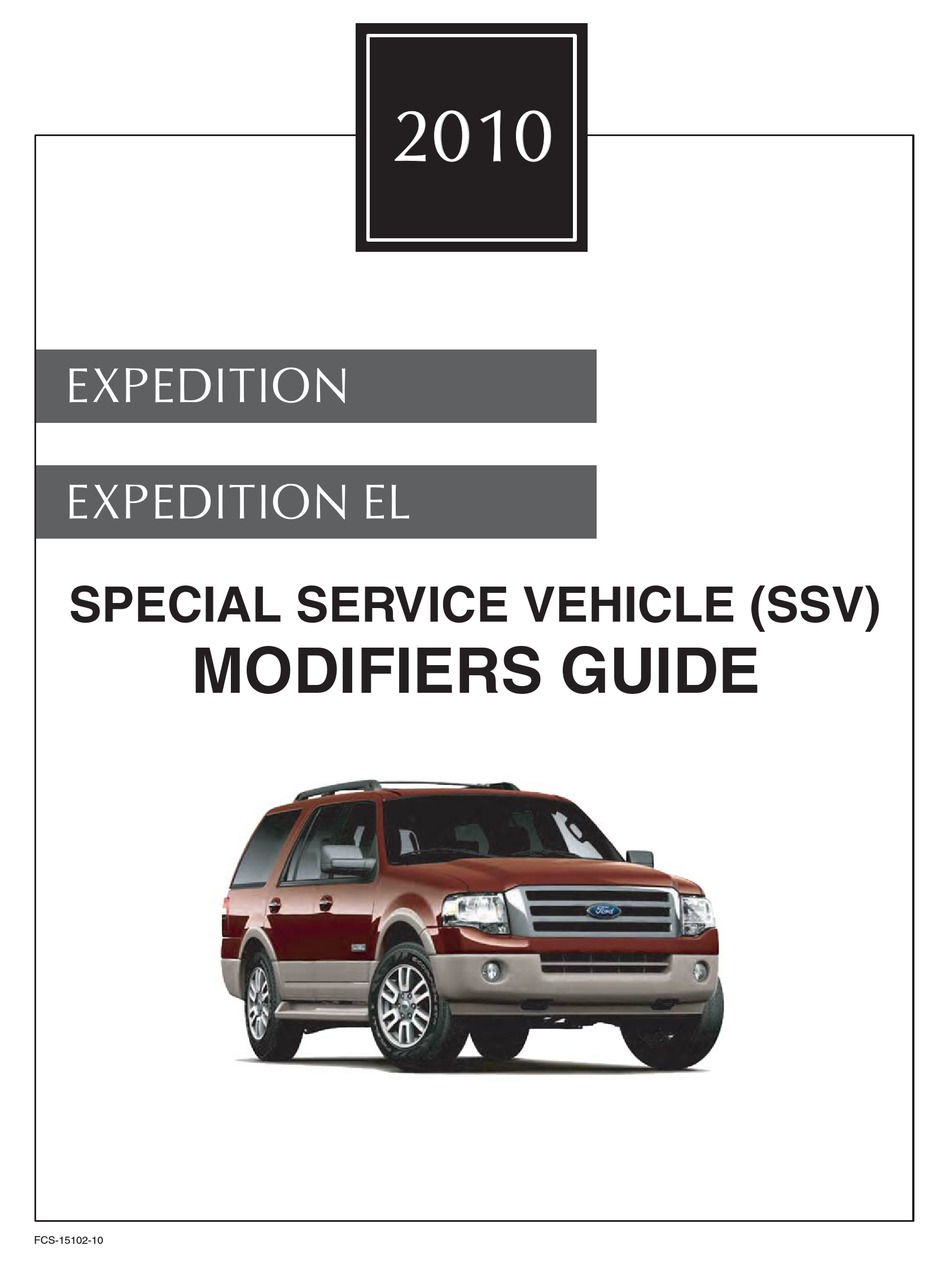 FORD EXPEDITION MODIFIERS MANUAL Pdf Download ManualsLib