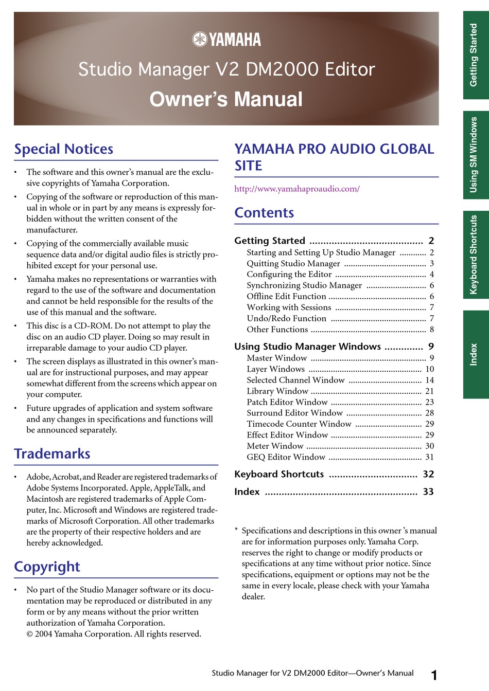 yamaha studio manager file extensions