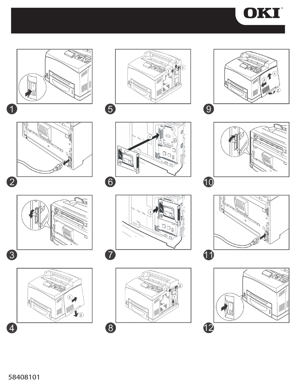 Oki B Dn Installation Sheet Pdf Download Manualslib