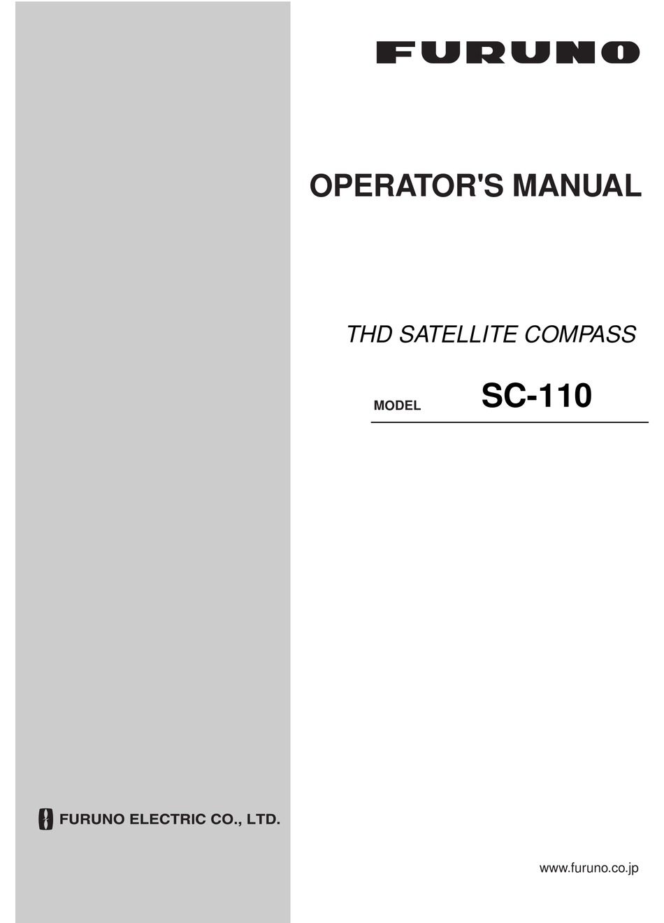 FURUNO SC-110 OPERATOR'S MANUAL Pdf Download | ManualsLib