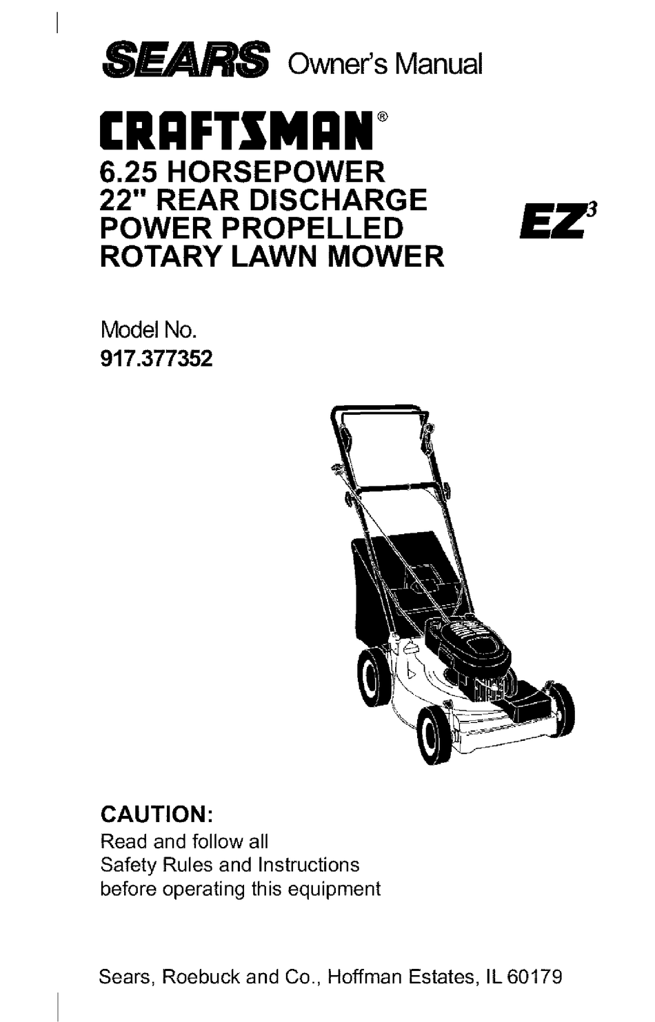 CRAFTSMAN 917.377352 OWNER'S MANUAL Pdf Download | ManualsLib