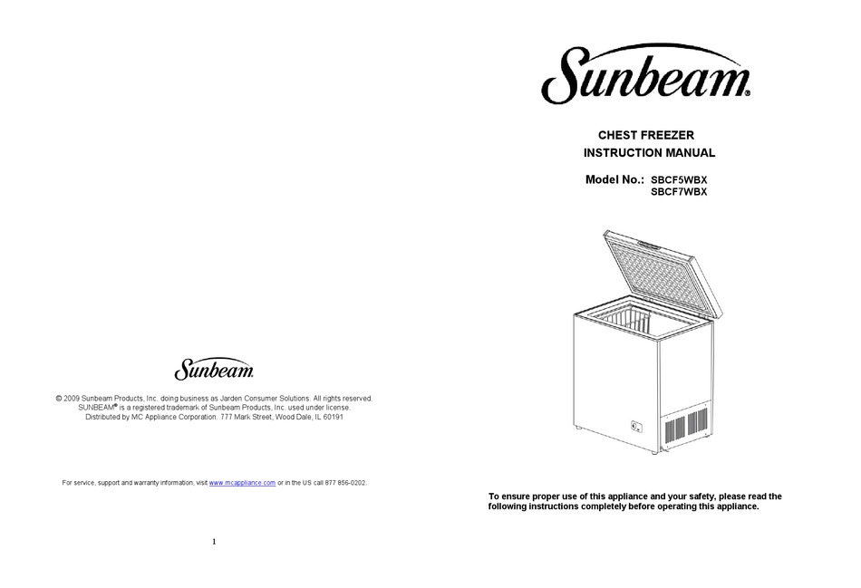 Free Sunbeam Hot Shot 6142 Instructions Manual PDF