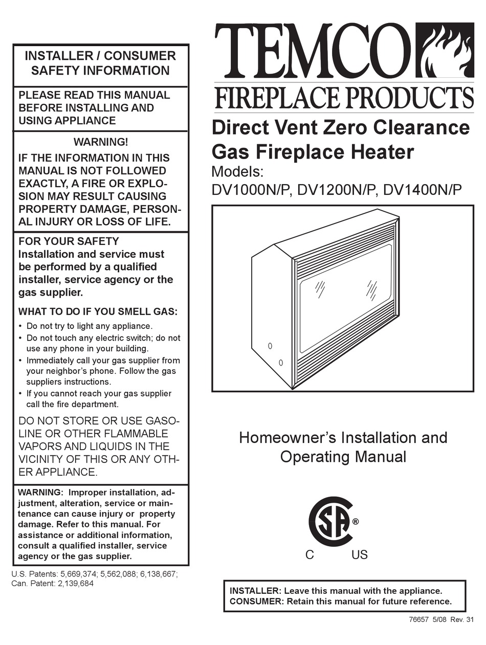 TEMCO DV1000N/P INSTALLATION AND OPERATING MANUAL Pdf Download | ManualsLib