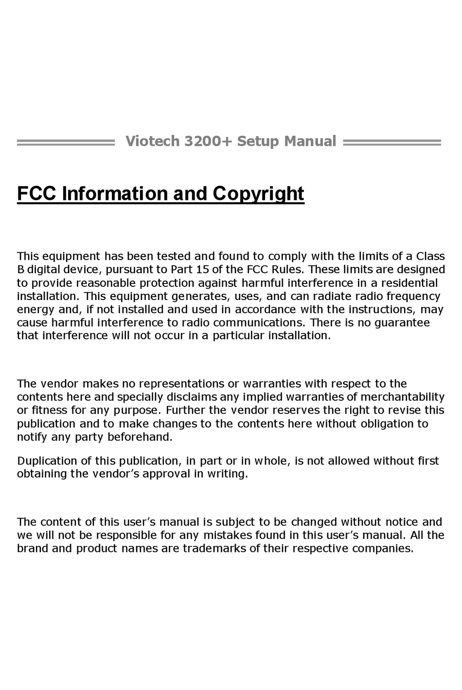 BIOSTAR VIOTECH 3200 SETUP MANUAL Pdf Download | ManualsLib