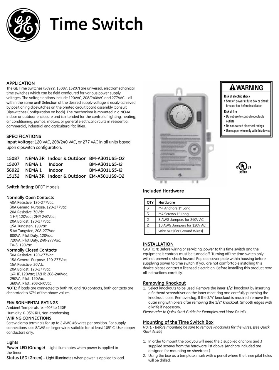 GE 15087 USER MANUAL Pdf Download | ManualsLib