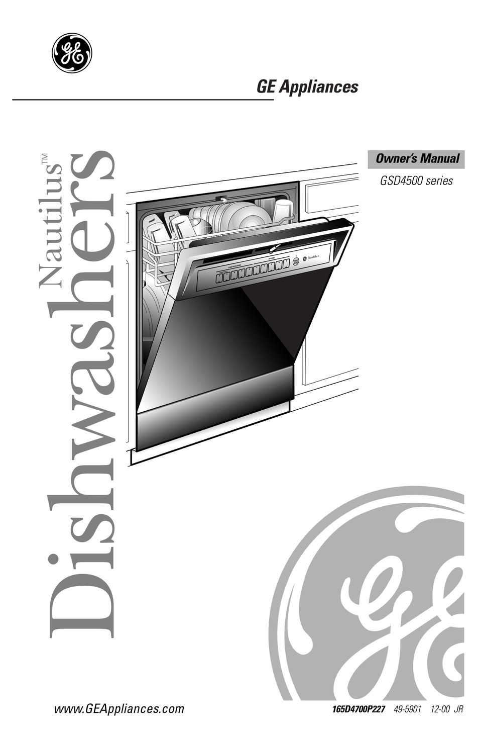 general electric nautilus dishwasher manual