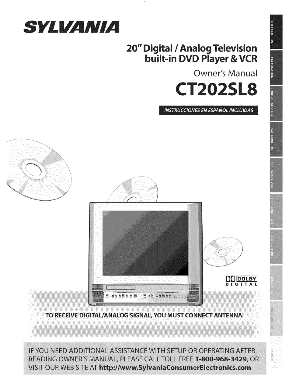 Sylvania Ct2sl8 Owner S Manual Pdf Download Manualslib