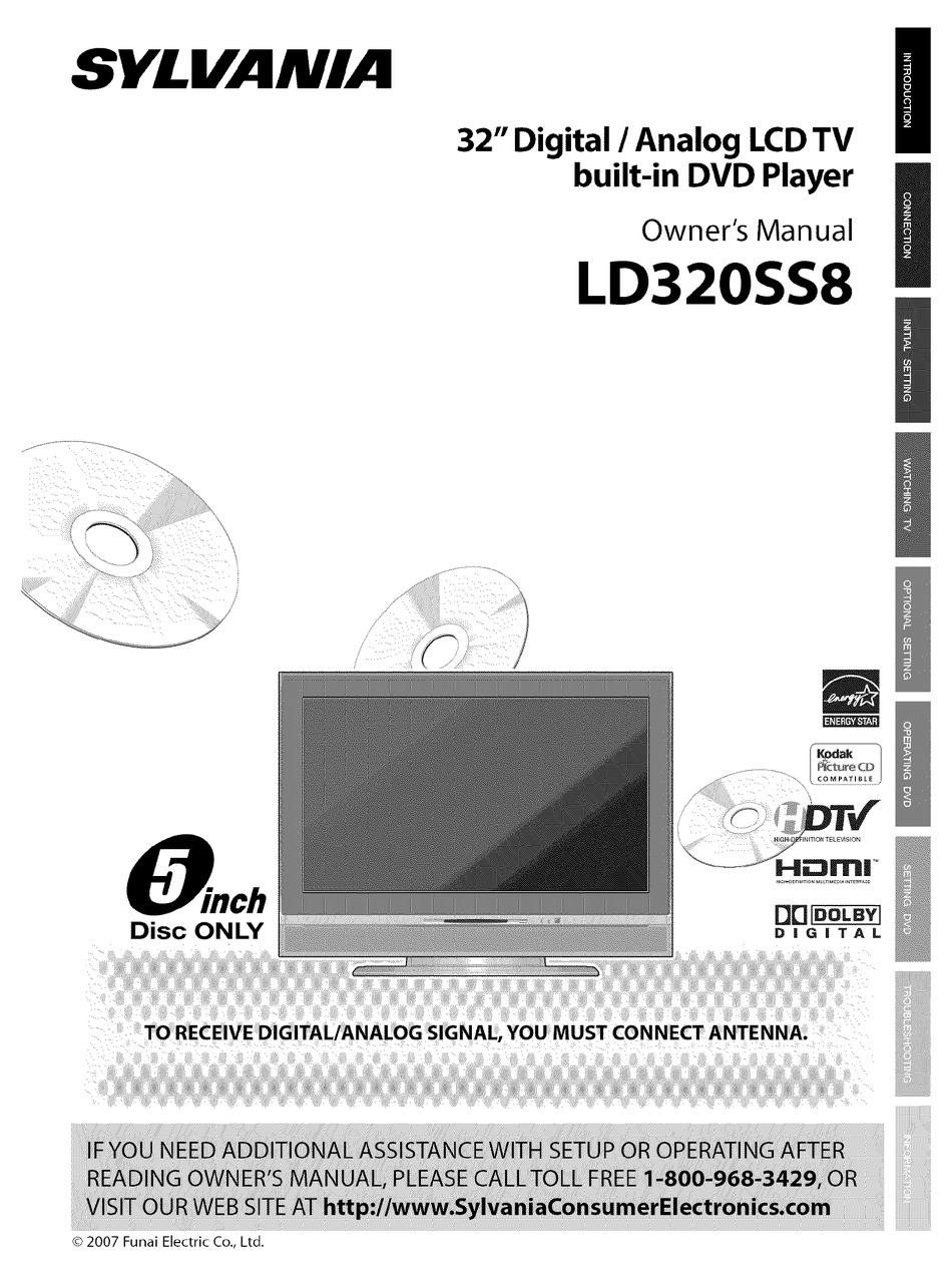 Sylvania Ld3ss8 Owner S Manual Pdf Download Manualslib