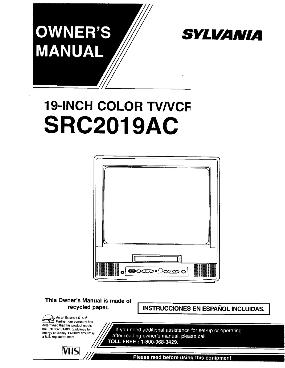 SYLVANIA SRC2019AC OWNER'S MANUAL Pdf Download | ManualsLib
