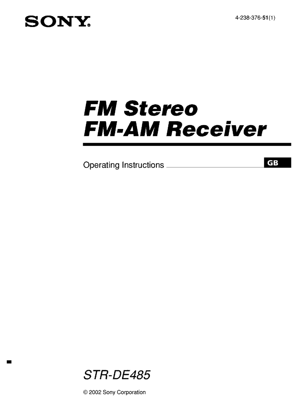 Manual De Uso De Sony Str De485 Manual De Instruccion vrogue.co