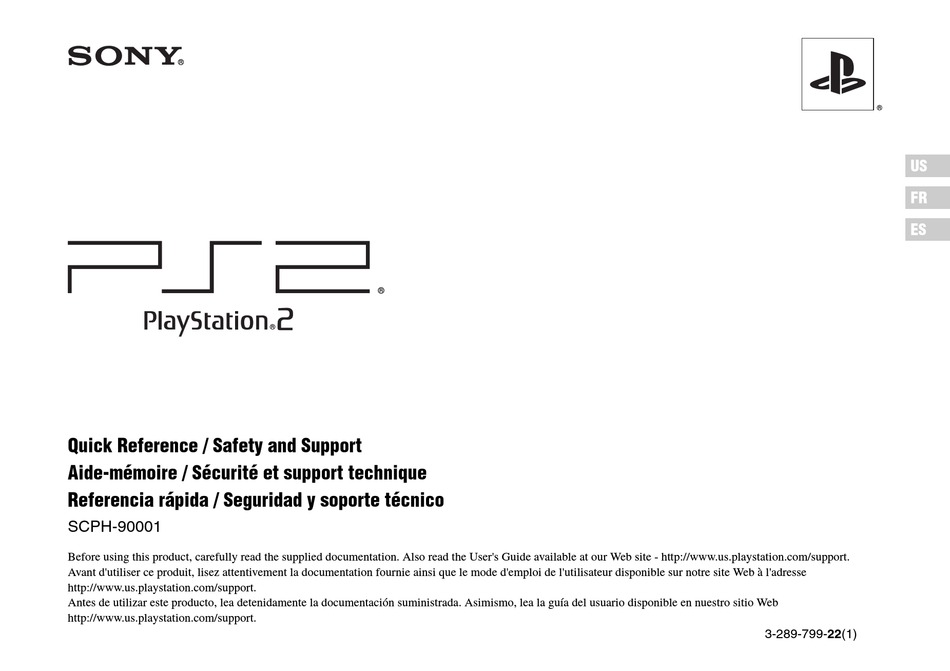 SONY PLAYSTATION 2 SCPH90001 QUICK REFERENCE Pdf Download ManualsLib
