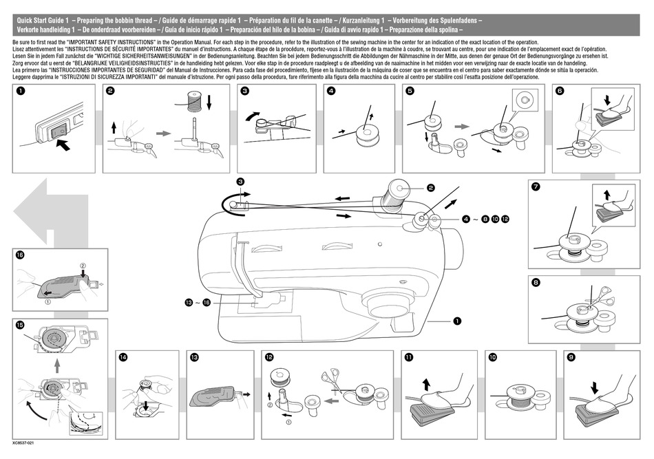 Brother Xl 2610 Quick Start Manual Pdf Download Manualslib