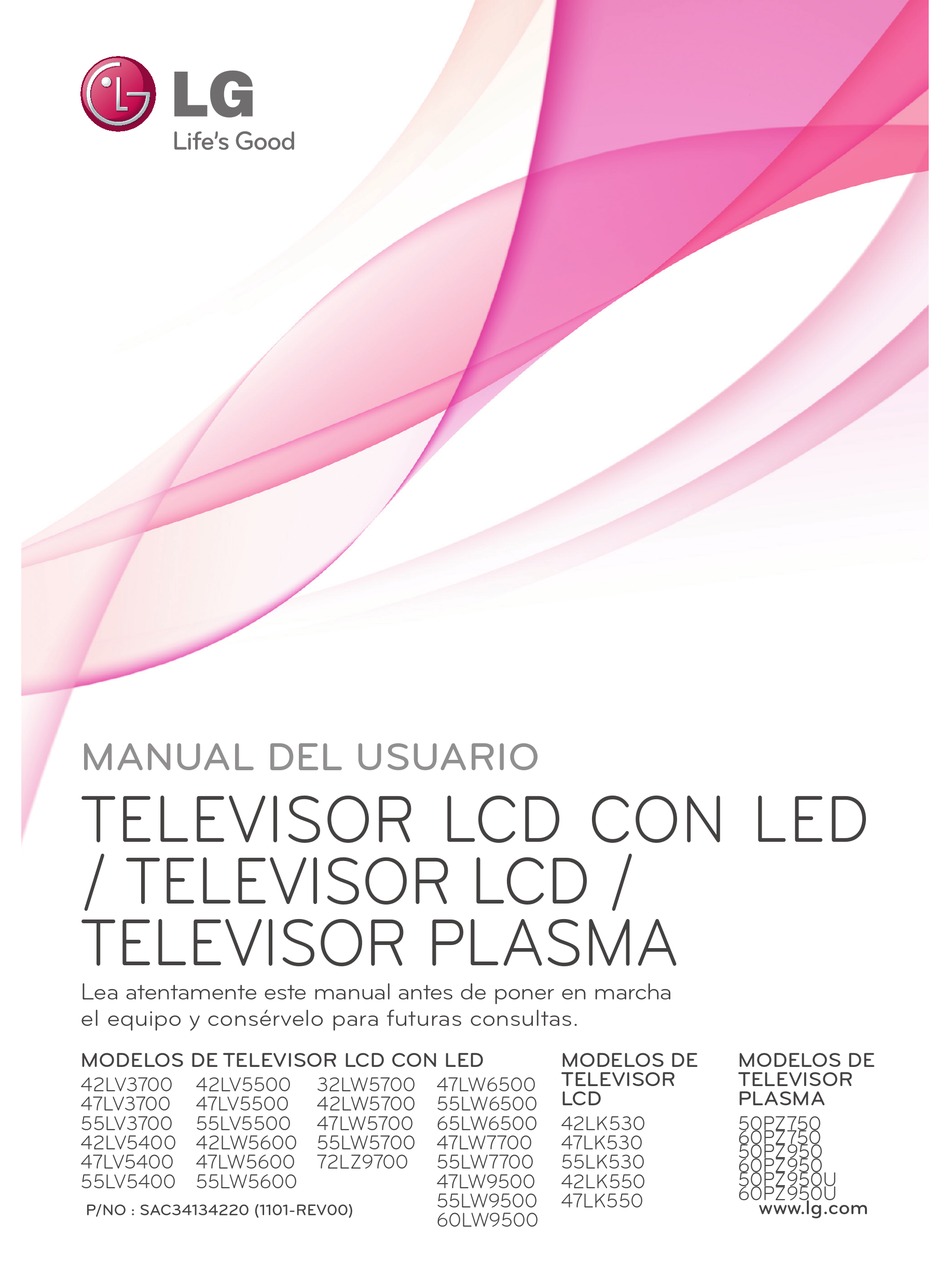 LG 42LV3700 MANUAL DEL USUARIO Pdf Download | ManualsLib