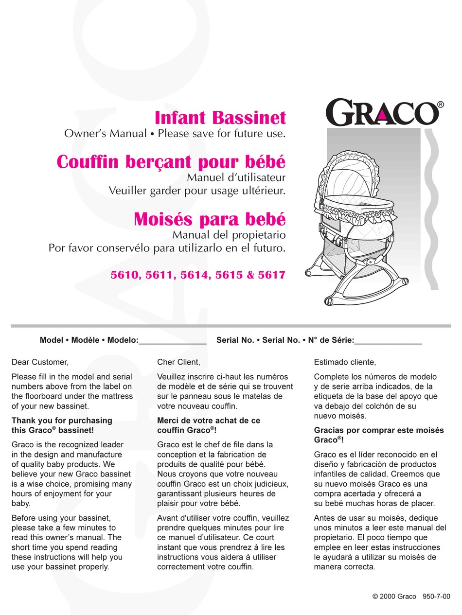 GRACO 5610 OWNER'S MANUAL Pdf Download ManualsLib