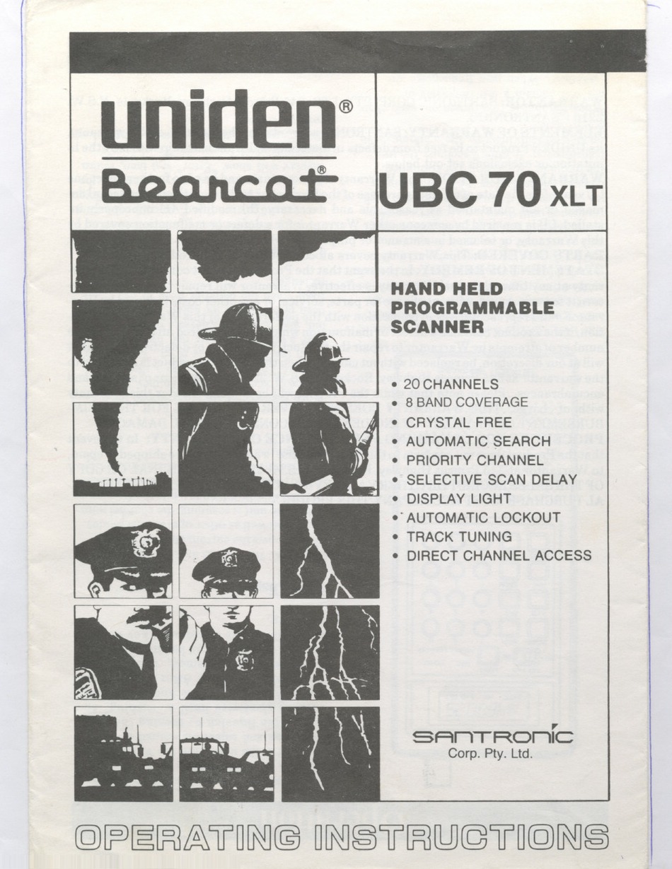 UNIDEN BEARCAT UBC 70XLT USER MANUAL Pdf Download ManualsLib