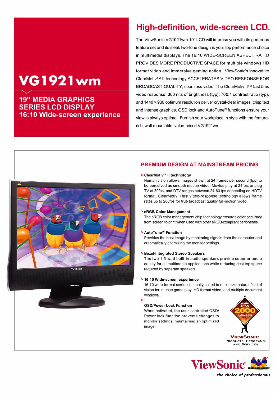 viewsonic vg1921wm