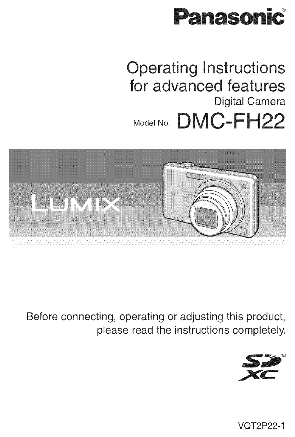 PANASONIC LUMIX DMCFH22 OPERATING INSTRUCTIONS MANUAL Pdf Download