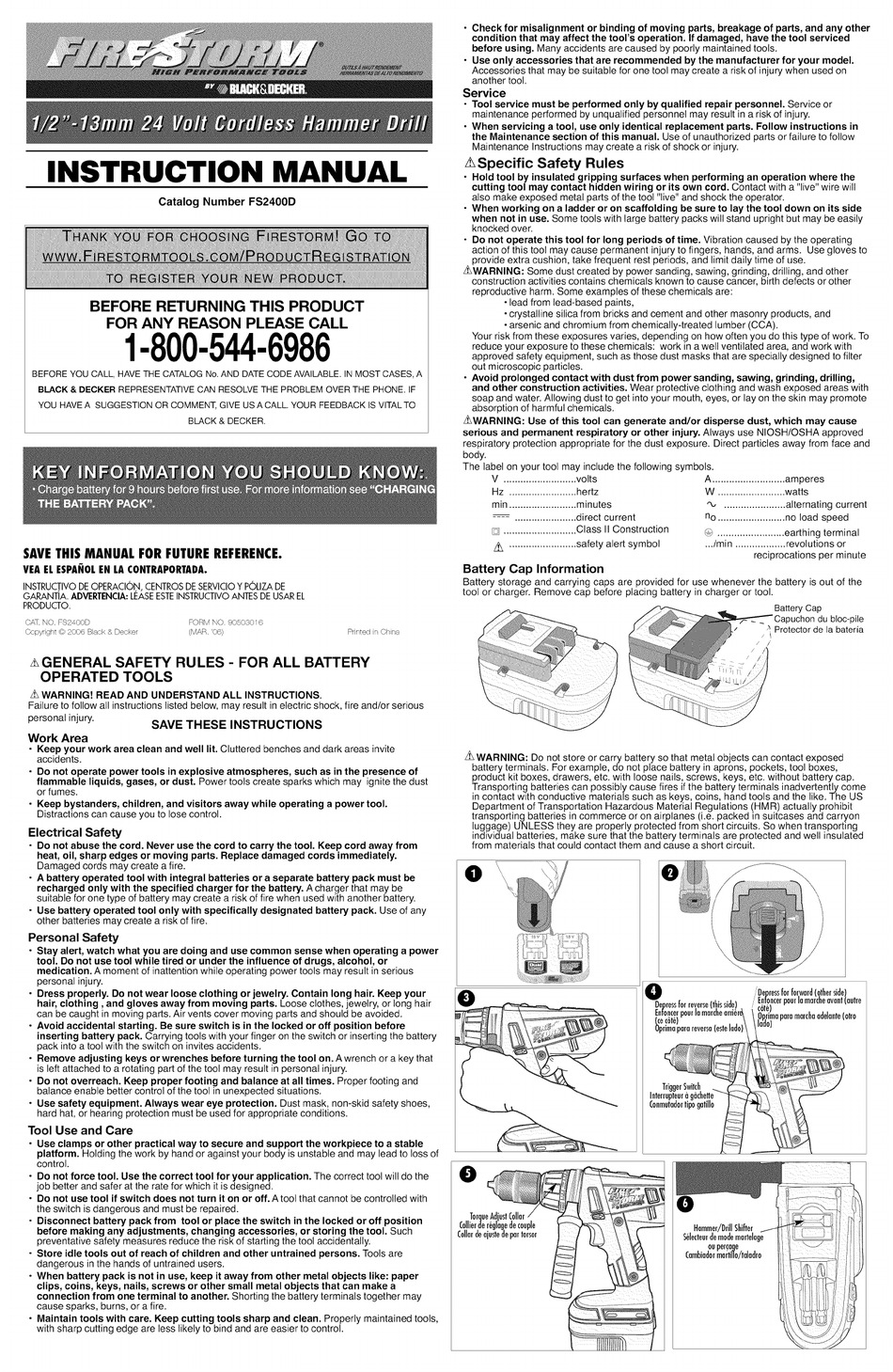 BLACK DECKER FS2400D INSTRUCTION MANUAL Pdf Download ManualsLib