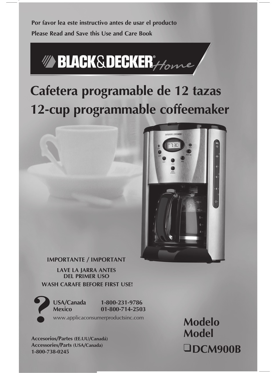 BLACK & DECKER DCM90 COFFEEMAKER (TYPE 1) Spare Parts