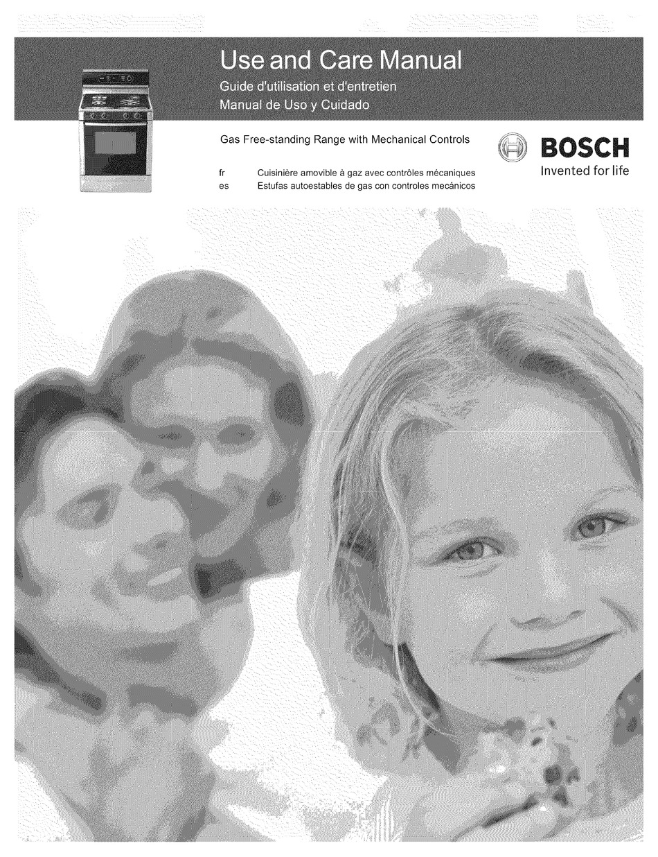 BOSCH RANGE USE AND CARE MANUAL Pdf Download ManualsLib