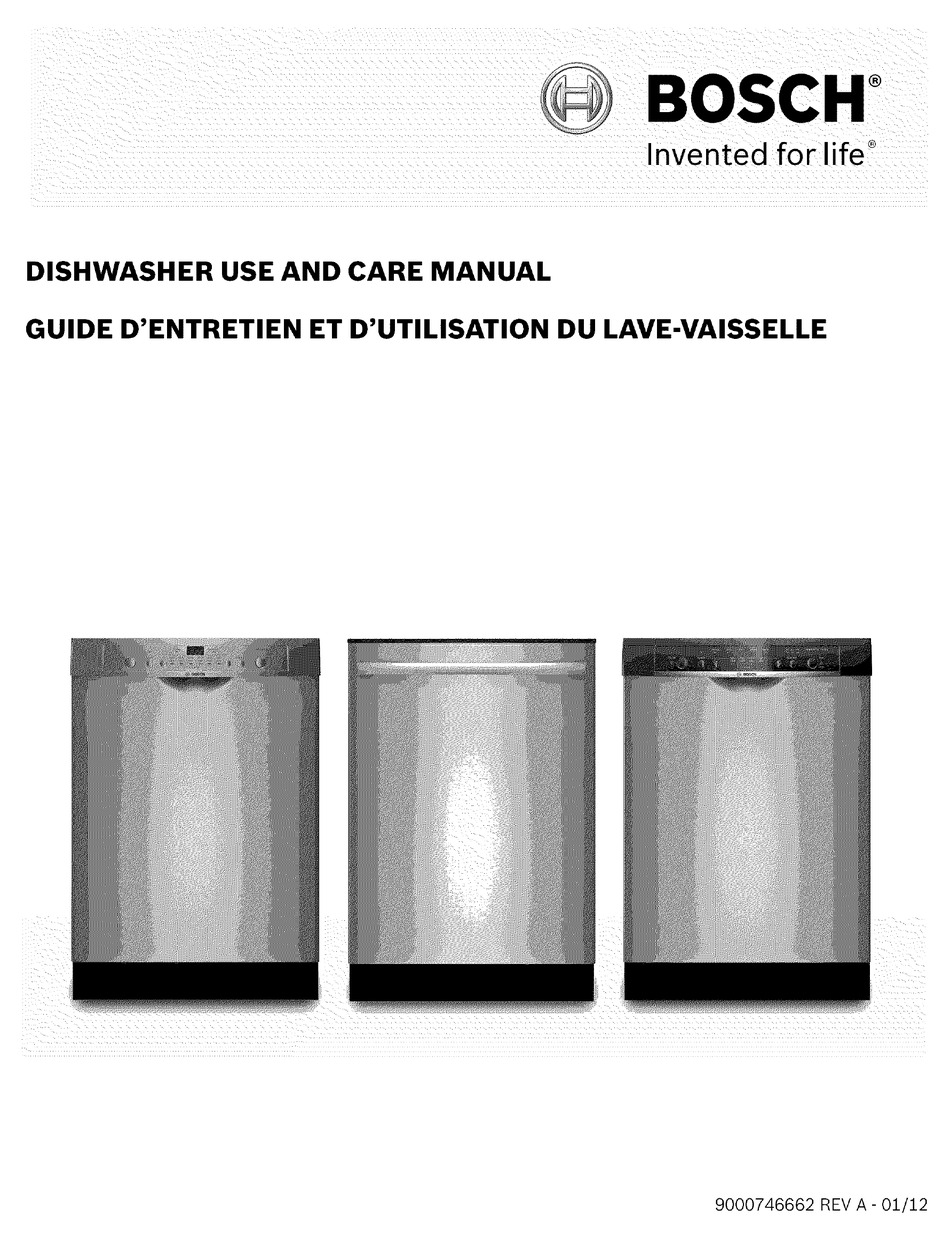 Self Help Bosch SHX2ARx5UC Use And Care Manual Page 17