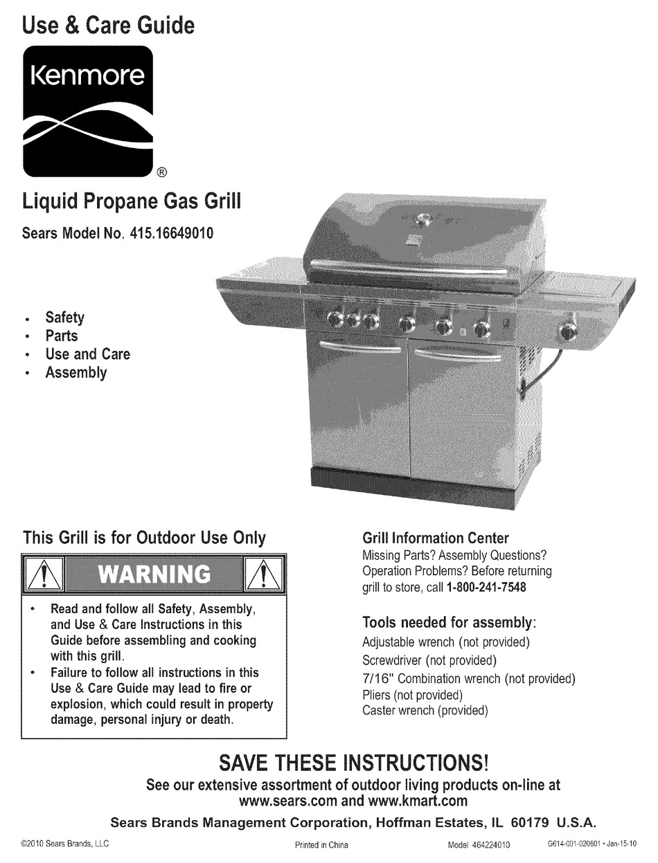 KENMORE 464224010 USE & CARE MANUAL Pdf Download ManualsLib