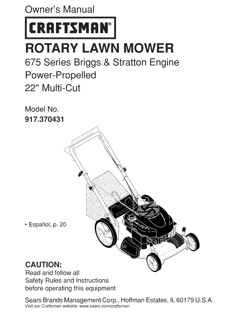 Sears Craftsman Lawn Mower Parts List : Craftsman Lawn Mower Parts