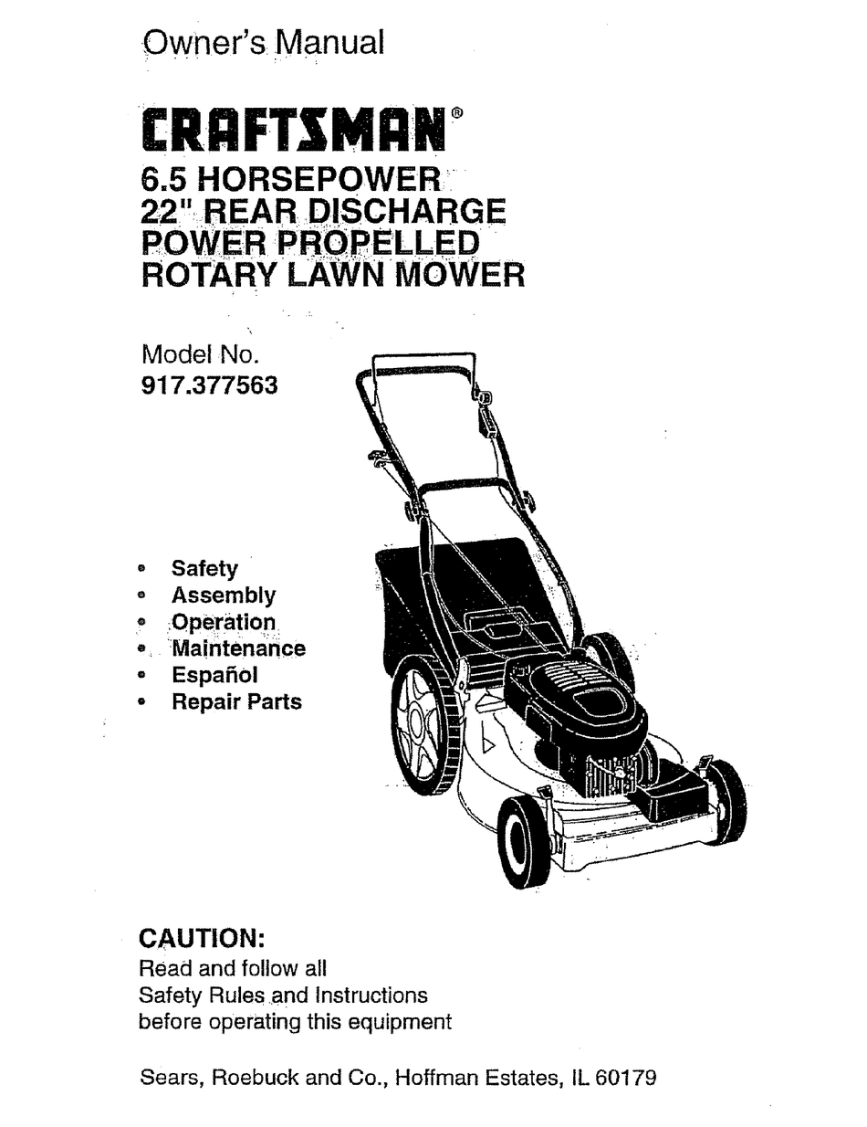 CRAFTSMAN 917.377563 OWNER'S MANUAL Pdf Download | ManualsLib