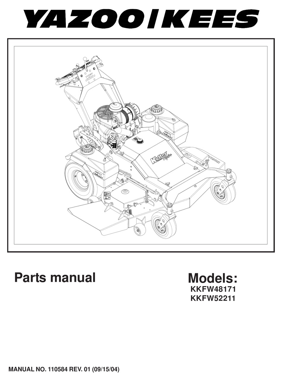 YAZOO/KEES KKFW48171 PARTS MANUAL Pdf Download | ManualsLib